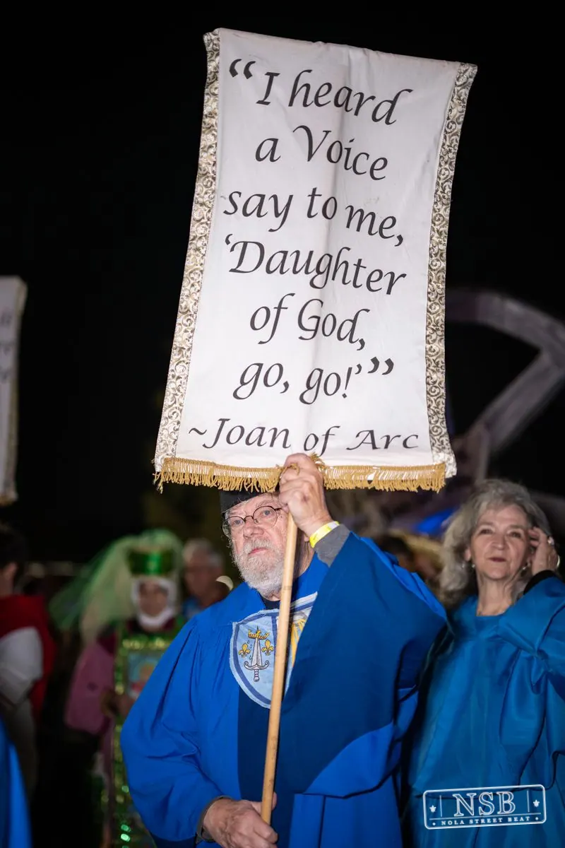 Krewe of Joan of Arc Parade in French Quarter, New Orleans, photo 7