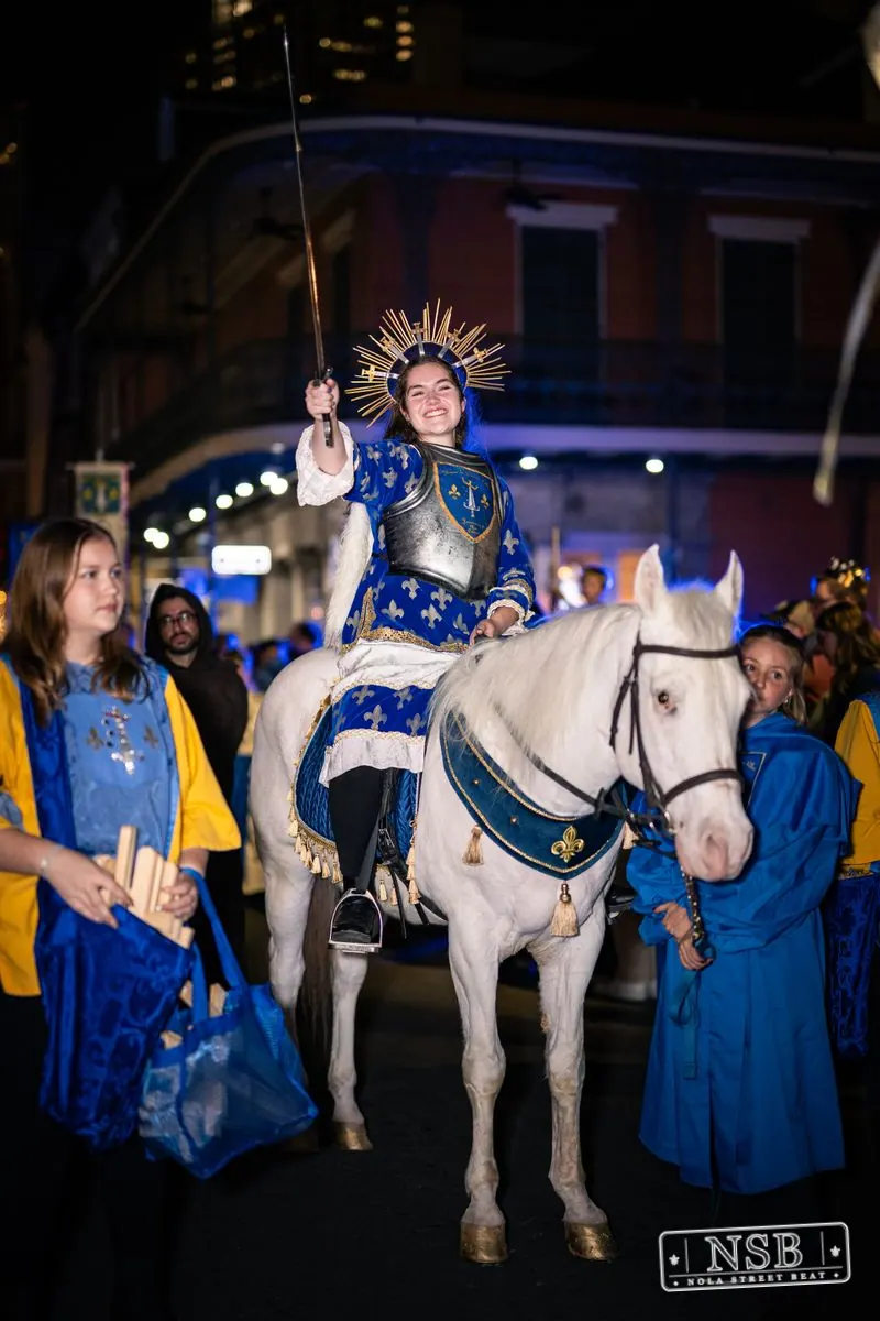 Krewe of Joan of Arc Parade in French Quarter, New Orleans, photo 16