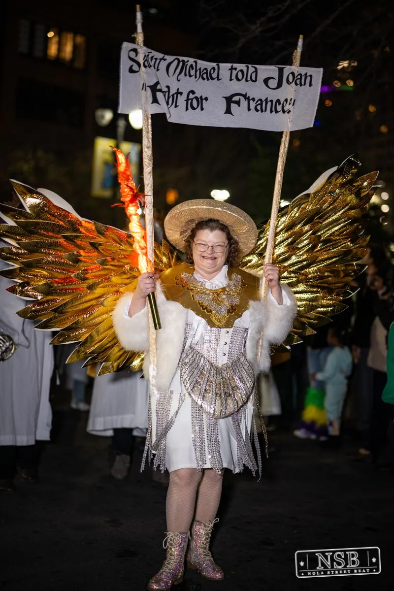Krewe of Joan of Arc Parade in French Quarter, New Orleans, photo 45