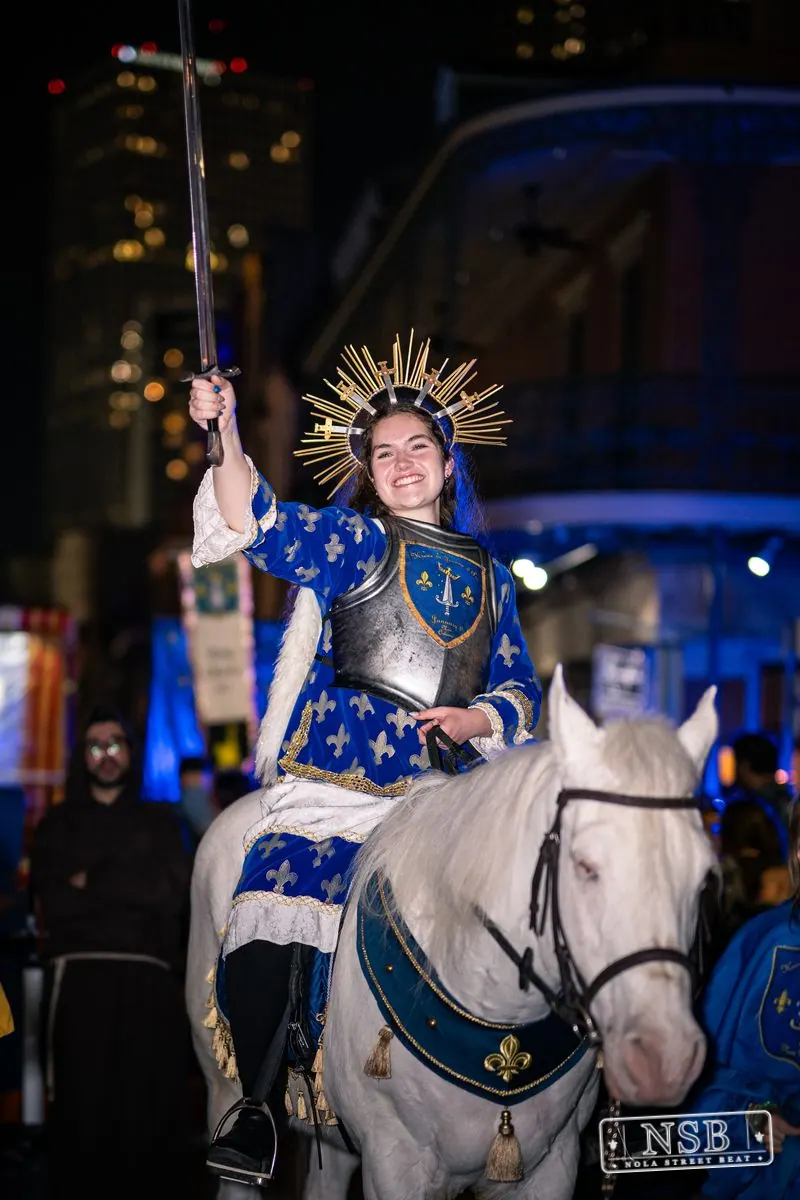 Krewe of Joan of Arc Parade in French Quarter, New Orleans, photo 53