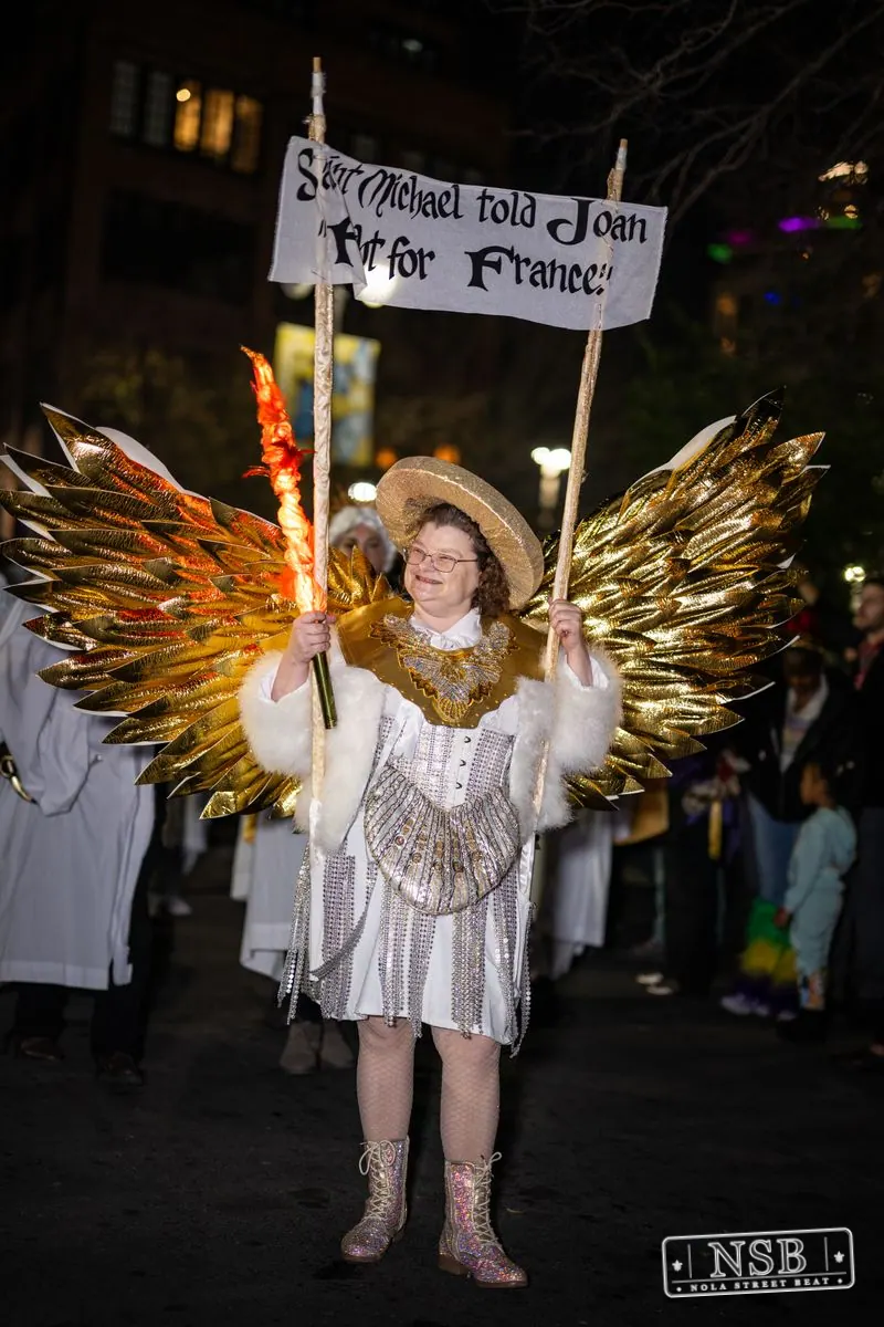 Krewe of Joan of Arc Parade in French Quarter, New Orleans, photo 84