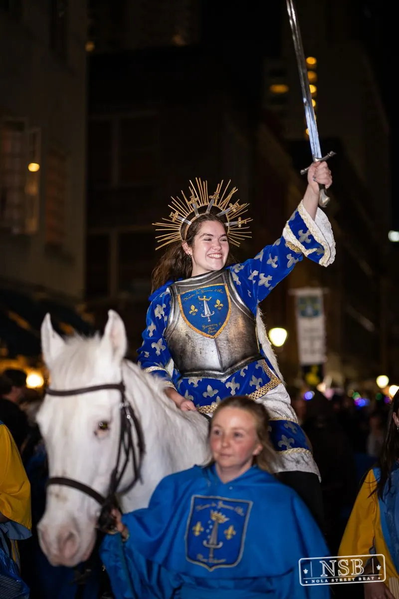 Krewe of Joan of Arc Parade in French Quarter, New Orleans, photo 90
