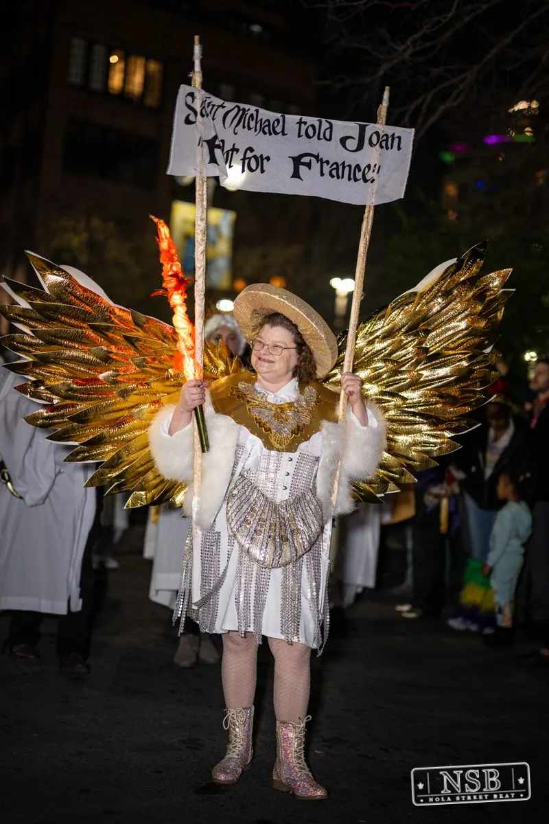 Krewe of Joan of Arc Parade in French Quarter, New Orleans, photo 105
