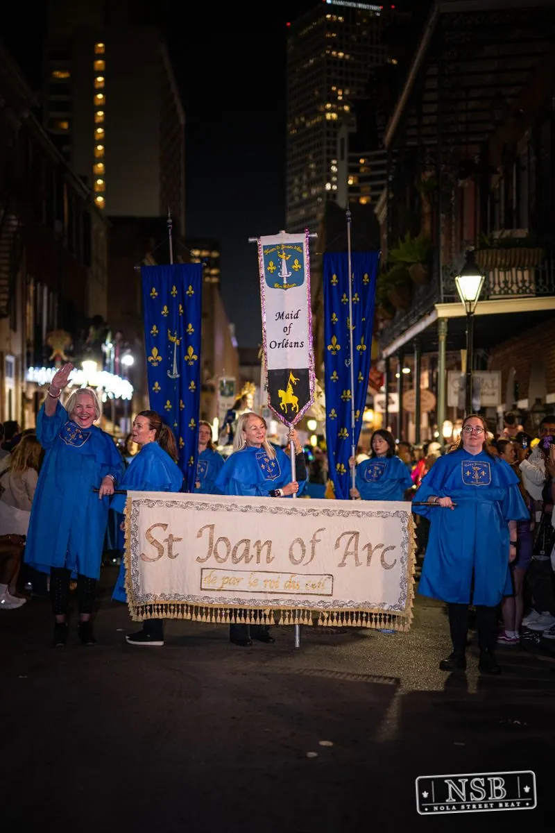 Krewe of Joan of Arc Parade in French Quarter, New Orleans, photo 109
