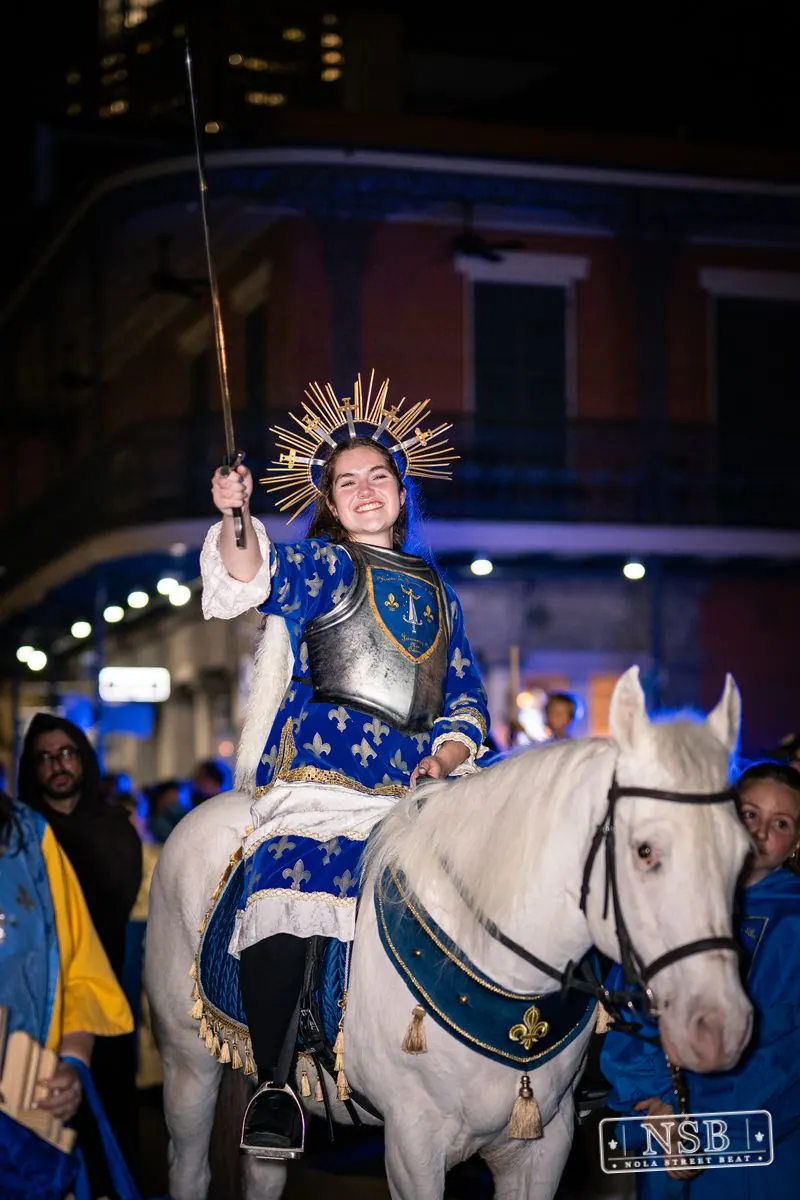 Krewe of Joan of Arc Parade in French Quarter, New Orleans, photo 112