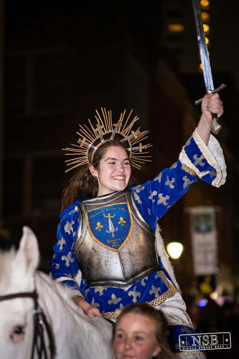 Krewe of Joan of Arc Parade in French Quarter, New Orleans, photo 130