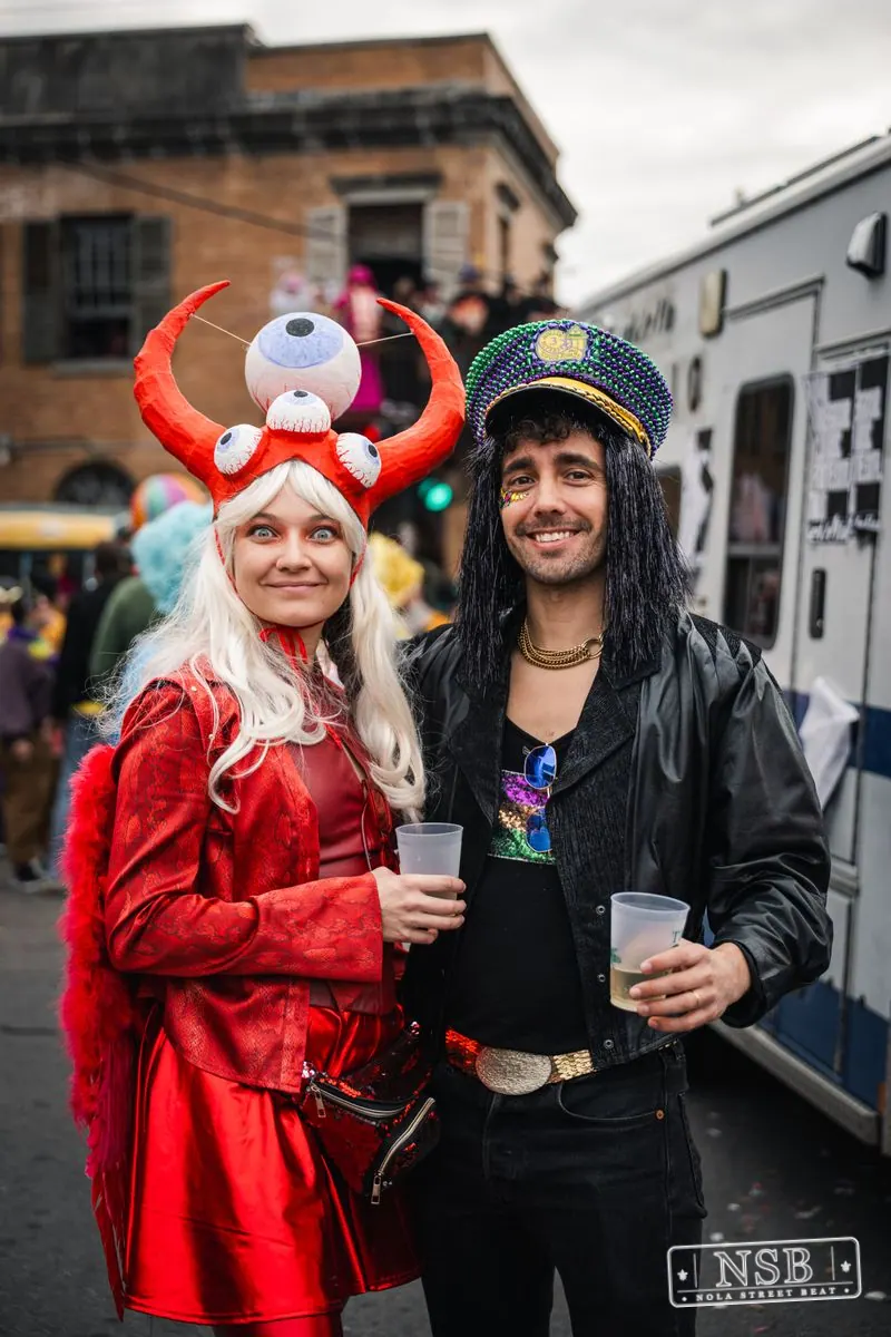Mardi Gras Day: Marigny Street Costumes in Faubourg Marigny, New Orleans, photo 11
