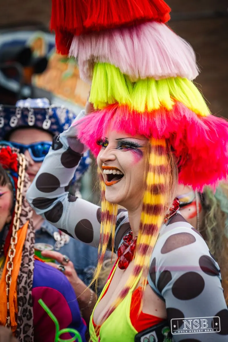 Mardi Gras Day: Marigny Street Costumes in Faubourg Marigny, New Orleans, photo 27