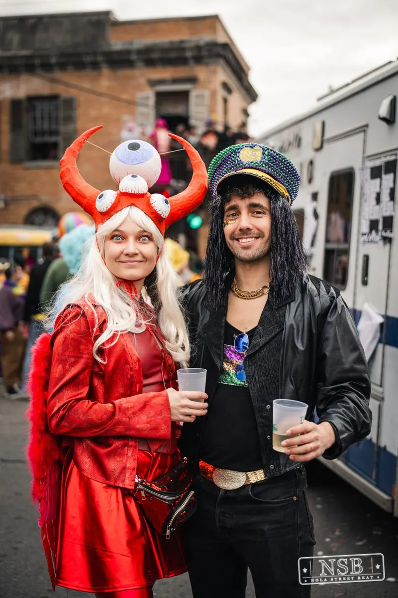 Mardi Gras Day: Marigny Street Costumes in Faubourg Marigny, New Orleans, photo 29