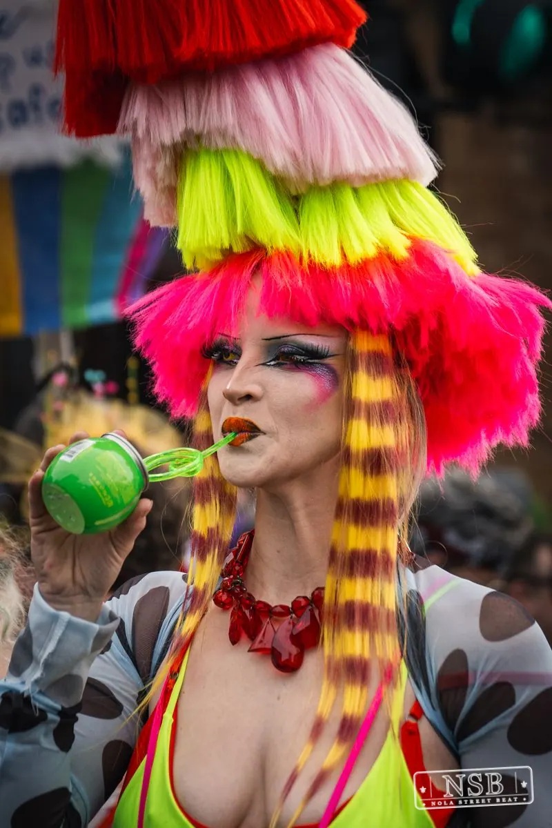 Mardi Gras Day: Marigny Street Costumes in Faubourg Marigny, New Orleans, photo 49