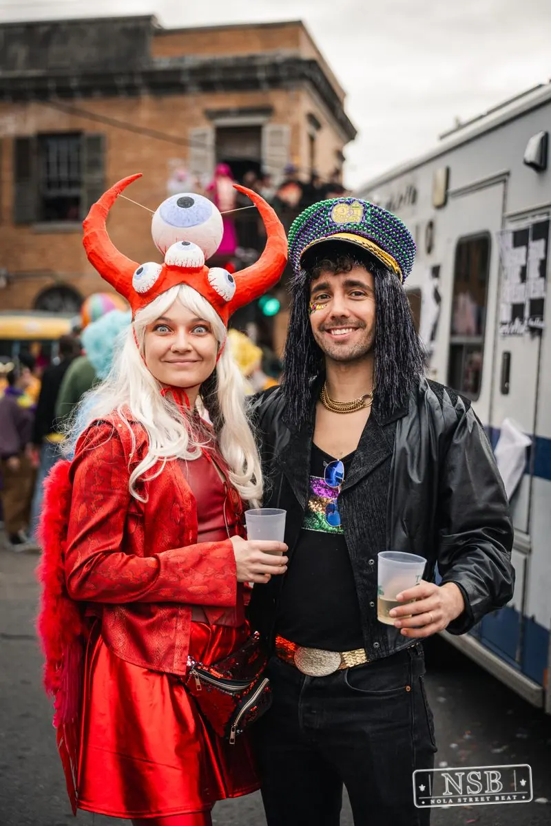 Mardi Gras Day: Marigny Street Costumes in Faubourg Marigny, New Orleans, photo 75