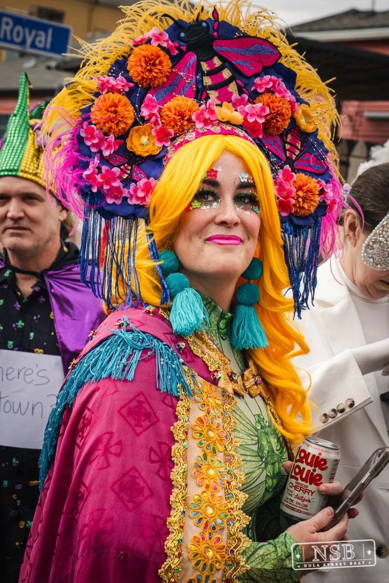Mardi Gras Day: Marigny Street Costumes in Faubourg Marigny, New Orleans, photo 78