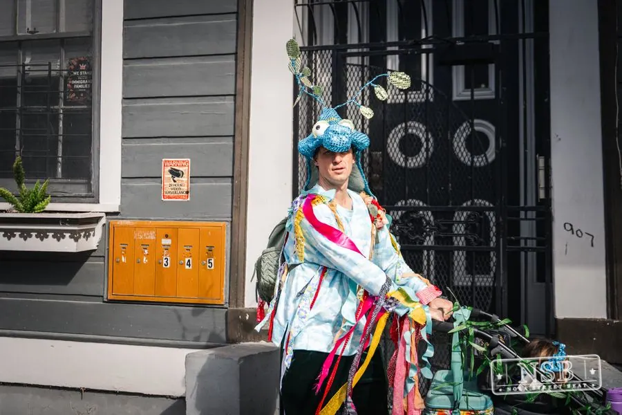 Mardi Gras Day: Marigny Street Costumes in Faubourg Marigny, New Orleans, photo 80