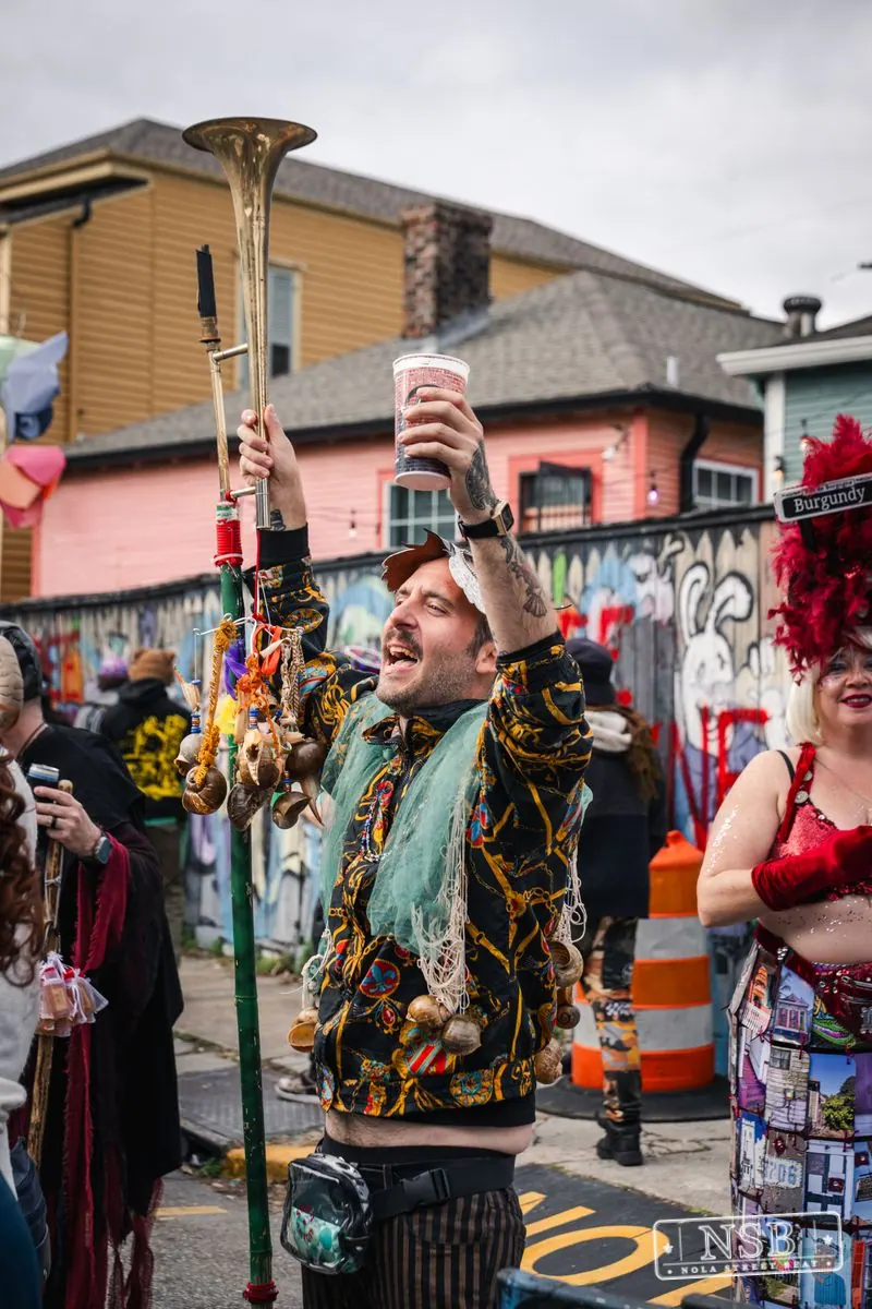 Mardi Gras Day: Marigny Street Costumes in Faubourg Marigny, New Orleans, photo 84